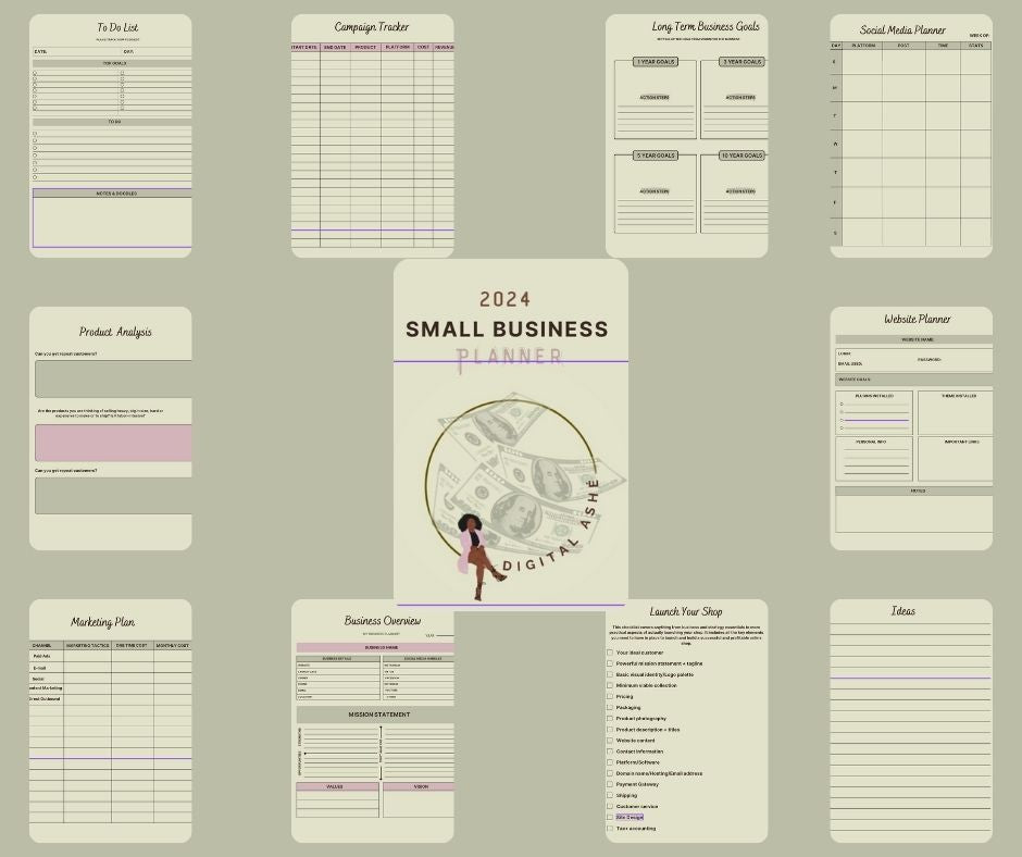 2024 SMALL BUSINESS Planner with MRR